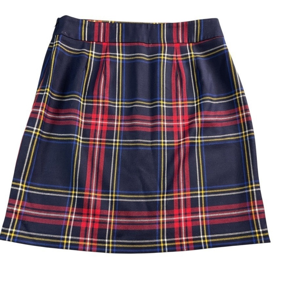 Talbots NWT Woman's Size 4 Trendy Stewart Tartan Plaid A-Line Wool-Blend Skirt - Picture 3 of 13